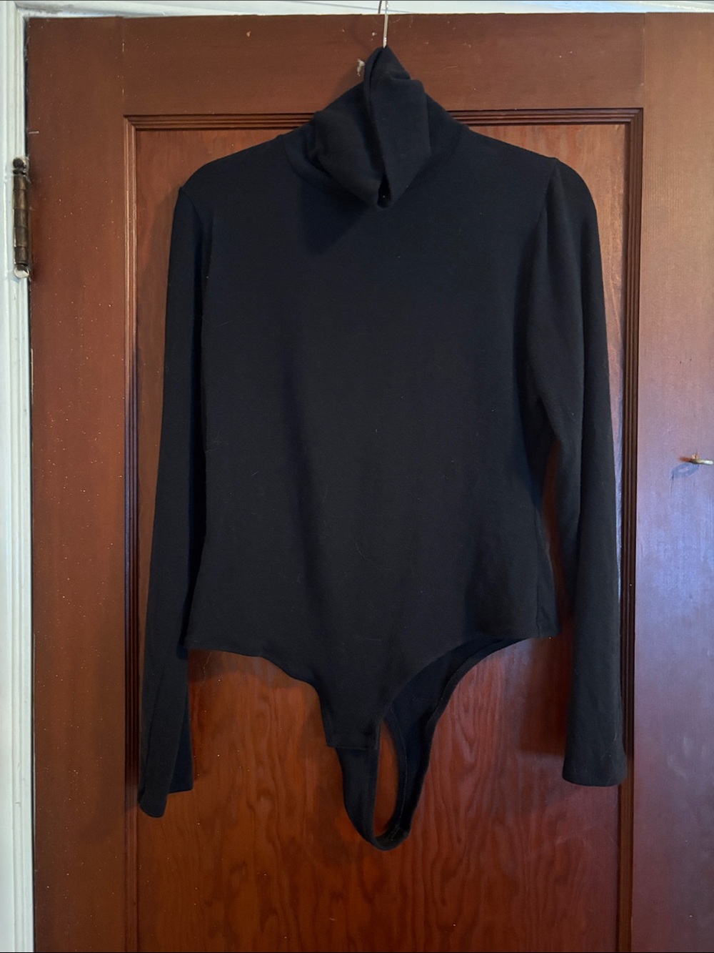 Madewell Black Long-Sleeve Turtleneck Bodysuit Sweater